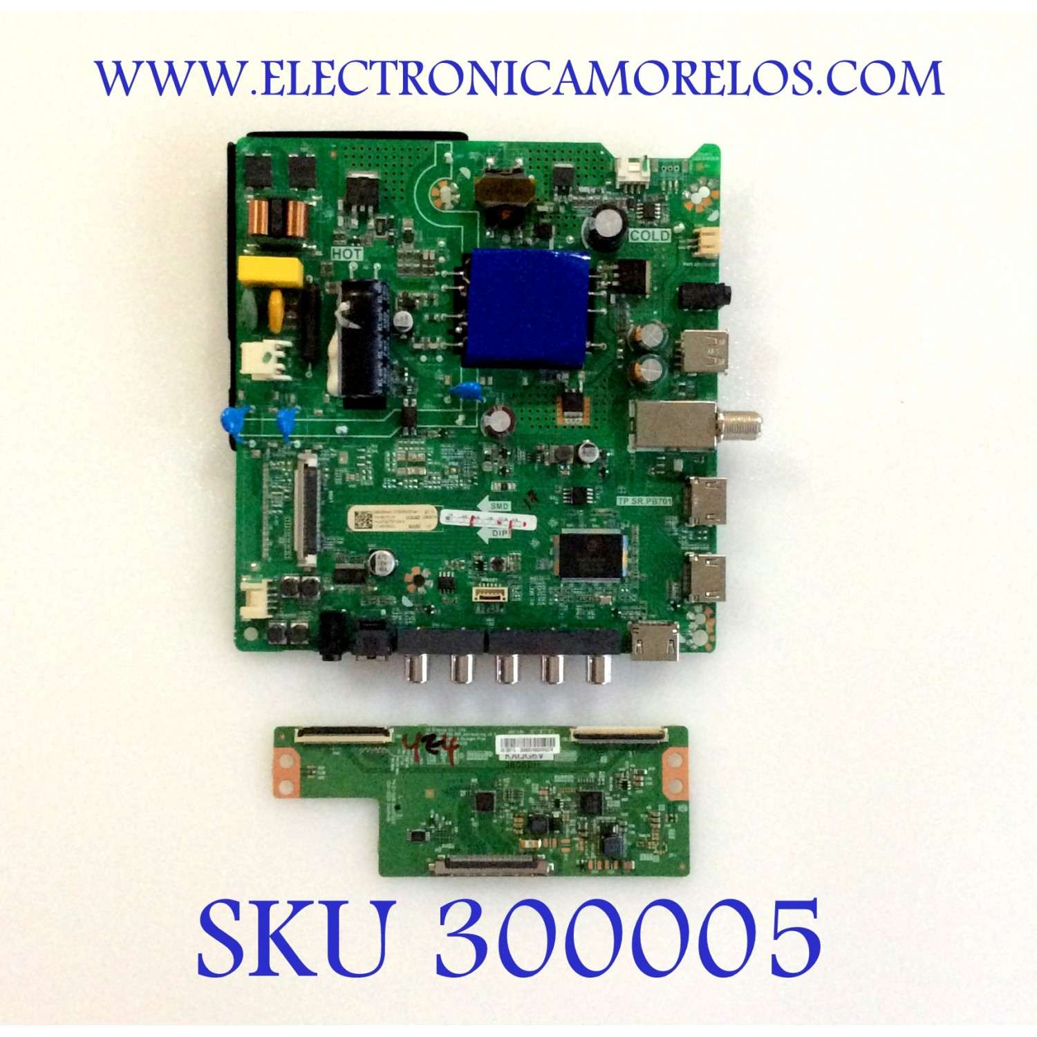KIT DE TARJETAS TV SHARP / MAIN FUENTE (COMBO) 236008A TP.SR.PB701 / T-CON 6871L-3806B 6870C-0532A / PANEL LC430DUY (SH)(A1) / MODELO LC-43Q3000U R43M1814